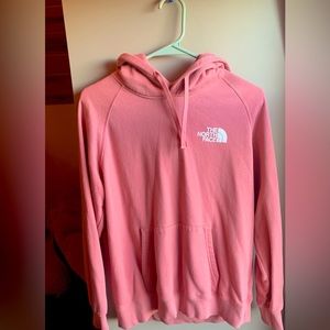 Women’s pink Northface sweatshirt